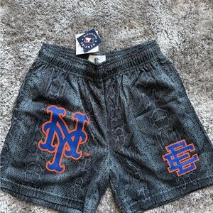 Eric Emanuel NY METS Gray Snake Print Men Shorts (Small)